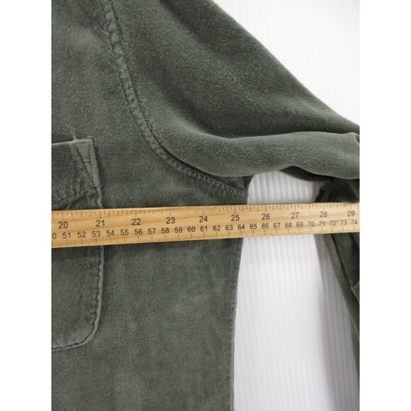 CP Shades Shirt Medium Velour Lagenlook Boho Button Up Unisex VTG * - Picture 5 of 13